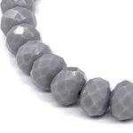 Gray Light-Sparkle Beaded Bracelet